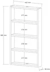 купить Полка декоративная Hanah Home Quatro Atlantic Pine в Кишинёве 