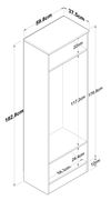 cumpără Mobilă pentru antreu Trendy P6-M14-2576, 59x182x37cm (GTR001415) în Chișinău 