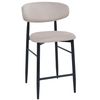 cumpără Scaun de bar Deco Bar Meridian Catifea Beige (HLR7)+Black Legs în Chișinău 