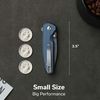 купить Нож походный Civivi C20052F-DS1 Mini Shakan, mâner aluminiu albastru, Button Lock в Кишинёве 