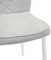 купить Стул Deco Tusk Light Grey Seat+White Leg в Кишинёве 