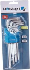 купить Набор ручных инструментов Hoegert Set chei cu profil TORX 9 buc. HT1W830 в Кишинёве 