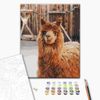 купить Картина по номерам BrushMe RBS52266FC 30x40сm (fără cutie) Lama la fermă в Кишинёве 