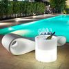 cumpără Masuta LYXO HOME FITTING PARTY LED d55cm x h55cm cylinder coffee table with Led light outdoor - wire 3m TA330-LOR550-019, DRAINAGE KIT INCLUDED (Masuta cilindru de cafea cu iluminare LED cu depozitare, pentru gradina exterior sezlong terasa balcon) în Chișinău 