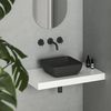 купить Раковина Ravak UNI 380 S Slim 380x380x125mm Black matt XJX0D138000 в Кишинёве 