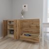 купить Комод Smartex (16117) Т2 160cm Ivory+Stejar Inchis в Кишинёве 