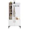 cumpără Mobilă pentru antreu Trendy Viyana D, Alb, 90x200x35cm (GTR001347) în Chișinău 