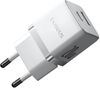 cumpără Încărcător cu fir Baseus P10111608213-00 GaN 1*Type-C+1*USB-A 20W, Palm Series, Moon White în Chișinău 