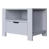 купить Тумбочка Trendy Duru 1600-35-White, 60x45x42cm в Кишинёве 