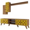 cumpără Set mobilă living Trendy Clasa S, Nuc, Galben 180x44x35cm în Chișinău 
