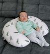купить Подушка для мам BabyJem 082 Perna pentru alaptat 2 in 1 Nursing Pillow Botanic Leaves в Кишинёве 