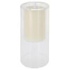 купить Декоративное освещение Promstore 50986 Свеча LED 10x20сm в стеклянном подсвечнике, слоновая кость в Кишинёве 