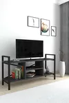 cumpără Comodă TV Nex Home Comoda, cadru metalic, 120x36,5x62,5 cm, Antracit (11-01-08) în Chișinău 