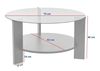 купить Журнальный столик Trendy Clara, Masuta de cafea, Wood Black, Transparent, 75x40x75cm в Кишинёве 