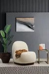 cumpără Fotoliu Trendy Tina-Bouclet White 85x75x74cm în Chișinău 