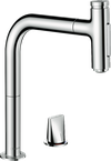Metris Select M71 Кухонный смеситель на 2 отверстия, однорычажный, 200, с вытяжным душем, 2jet, sBox