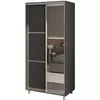 cumpără Dulap my-STYLE C10H0T02BM02-U23, 100x200, антрацит în Chișinău 