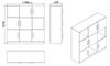 купить Комод Trendy VO7-OB 119x121x37cm, multifunctionala (GTR006707) в Кишинёве 