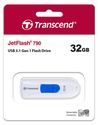 32GB USB3.1 Flash Drive Transcend "JetFlash  790", White, Slider (R/W:90/25MB/s) 