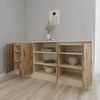 cumpără Comodă Smartex (16301) Т5 160cm Ivory+Stejar Inchis în Chișinău 
