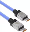 купить Кабель для моб. устройства Baseus CAKW000203 CoolPlay Series Type-C to Type-C 5A 100W 1m, Blue в Кишинёве 