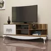 купить Тумба напольная для TV Trendy Sultan, Nuc, Alb 130x50x45cm в Кишинёве 