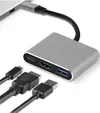 cumpără Adaptor de rețea USB Tracer Adapter A-1, USB-C, HDMI 4K, USB 3.1, PDW 100W în Chișinău 