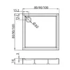 купить Душевой поддон New Trendy Columbus Rectagular 100x100x14 B-0127 в Кишинёве 