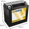 cumpără Acumulator auto Varta 12AH 200A(EN) клемы 1 (152x88x147) M6 018 AGM YTX14-BS (512014020K544) în Chișinău 