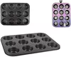 cumpără Formă de copt Pinti 55043 Bakery 12 cupcakes 35x26.5x3сm, antiardere în Chișinău 