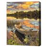 cumpără Tablou pe numere BrushMe RBS51980FC 30x40cm (fără cutie) O barcă în câmpie în Chișinău 