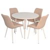 cumpără Set masă și scaune Evelin di Costacurta стол DT-402-5Wh + 4 стула YTC-055Wh Light beige în Chișinău 