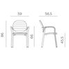 купить Кресло Nardi PALMA BIANCO-BIANCO 40237.00.000 (Кресло для сада и террасы) в Кишинёве 