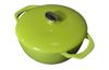 cumpără Cratiță M-Cooker ST-174 Cratiță din fontă emailată, Verde, 24cm în Chișinău 