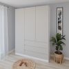 купить Шкаф Smartex (15879) N15 140cm Alb+Kashemir в Кишинёве 