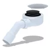 cumpără Sifon pentru cădițe de duș Aniplast EJ451CLGSEU, 1 1/2"×50mm, Click-Clack, negru în Chișinău 