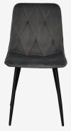 купить Комплект стол и стулья Evelin di Costacurta cтол DT-402-3B + 4 стула YTC-080B Bluvel-14 (Dark grey) в Кишинёве 