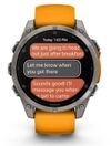 купить Смарт часы Garmin Fenix 8 – 47 mm, Sapphire, Titanium with Spark Orange (010-02904-11) в Кишинёве 