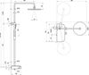 купить Душевая панель Ravak Bara dus TE termostatica c polita chrome/black TE 094.02CR/BL (X070162) в Кишинёве 