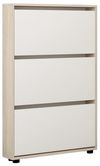 cumpără Raft pentru încălțăminte Mobildor-Lux Leo Slim 60x16x125H cm Sonoma/White în Chișinău 