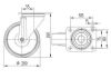 купить Тачка Lider-Tech 03610200 Roata pivotanta 036 в Кишинёве 