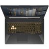 cumpără Laptop 17.3" ASUS TUF Gaming F17 FX706HE, Intel i5-11400H 2.7-4.5GHz/16GB DDR4/M.2 NVMe 512GB SSD/GeForce RTX3050Ti 4GB GDDR6/WiFi 6 802.11ax/BT5.1/USB Type C/HDMI/Thunderbolt 4/ Backlit RGB Keyboard/17.3" FHD IPS LED-backlit 144Hz (1920x1080)/NoOS/Gaming FX706HE-HX043 în Chișinău 