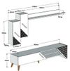 cumpără Set mobilă living Trendy Beril, Crema 180x40x37cm în Chișinău 