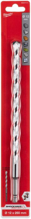cumpără Burghiu Milwaukee 4932471111 Hex 1/4", Ø12x260mm, multimaterial cu coada în Chișinău 