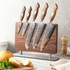 купить Аксессуар для кухни Takumi Suport magnetic pt cutite Magnetic Knife Double Block Walnut Wood в Кишинёве 