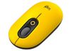 Wireless Mouse Logitech POP, Optical, 1000-4000 dpi, 4 buttons, Slim, 2,4 /BT, 1xAA, Yellow 