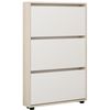 купить Полка для обуви Mobildor-Lux Leo Slim 100x16x125H cm Sonoma/White в Кишинёве 