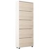 cumpără Raft pentru încălțăminte Mobildor-Lux Leo 100x27x203H cm White/Sonoma în Chișinău 