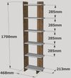 cumpără Raft de birou Hanah Home Order White Walnut în Chișinău 