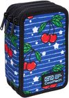 Пенал с 3 отделениями CoolPack с аксессуарами JUMPER ВИШНЯ